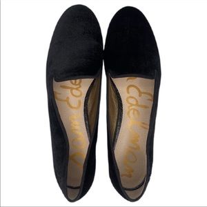 Sam Edelman Hurlie Tuxedo Loafer in Black Velvet